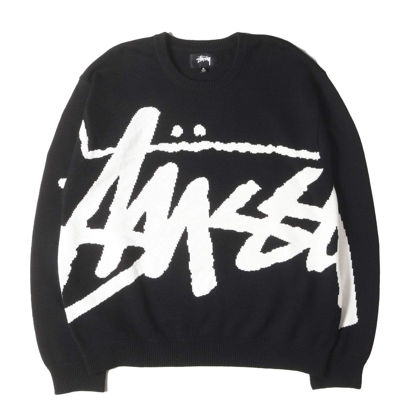 22AW ビッグストックロゴ コットンニット セーター(Stock Sweater)