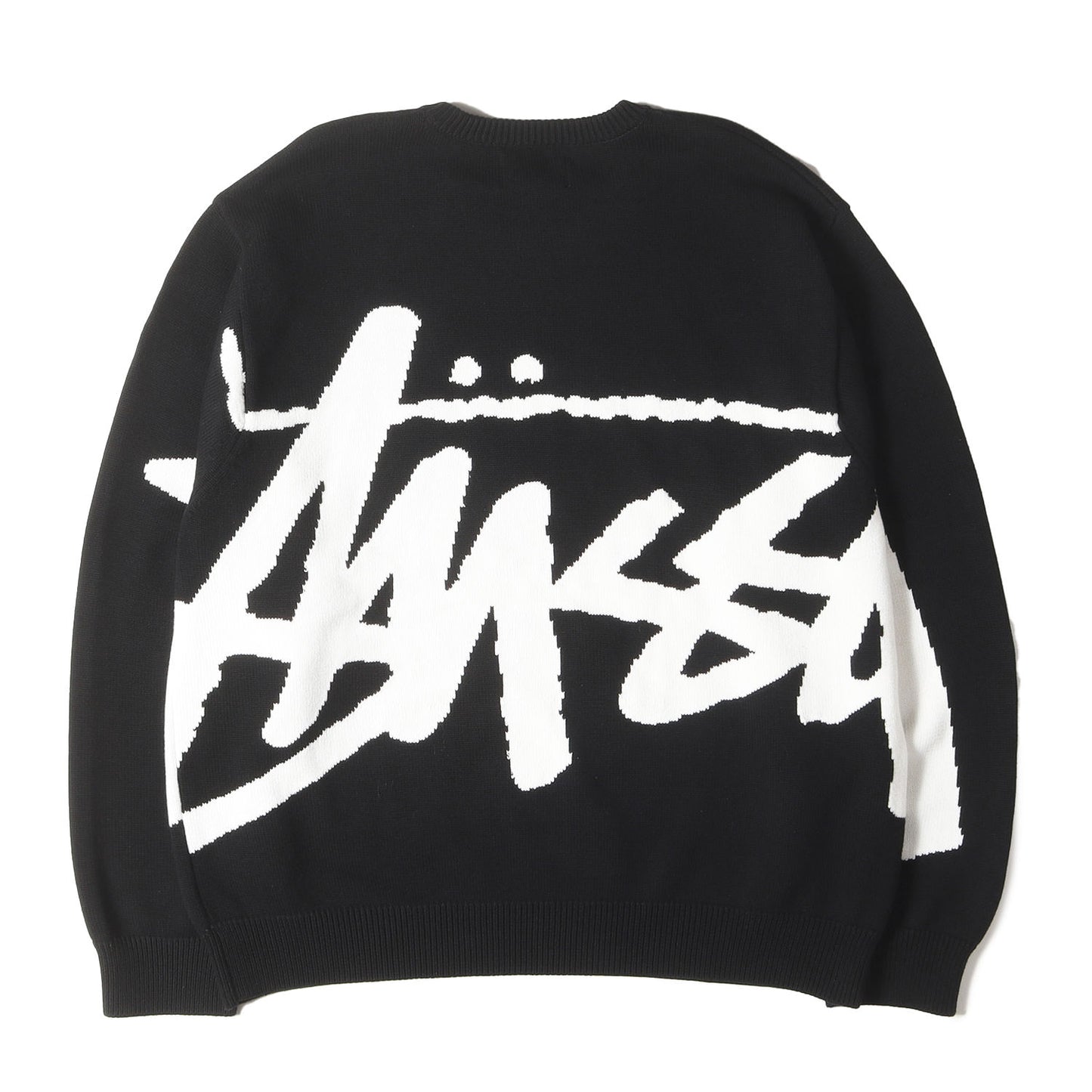 22AW ビッグストックロゴ コットンニット セーター(Stock Sweater)