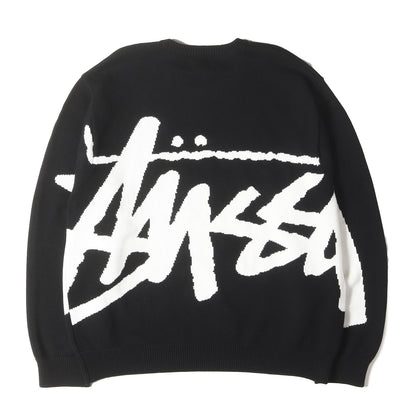 22AW ビッグストックロゴ コットンニット セーター(Stock Sweater)
