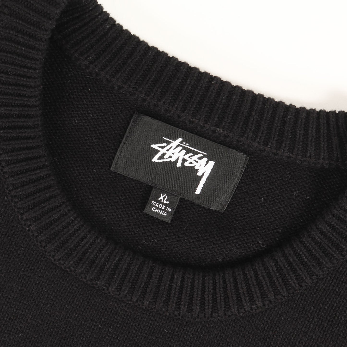 22AW ビッグストックロゴ コットンニット セーター(Stock Sweater)