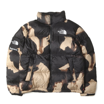 21AW ×THE NORTH FACE ブリーチド デニム プリント ヌプシ ダウンジャケット(Bleached Denim Print Nuptse Jacket)