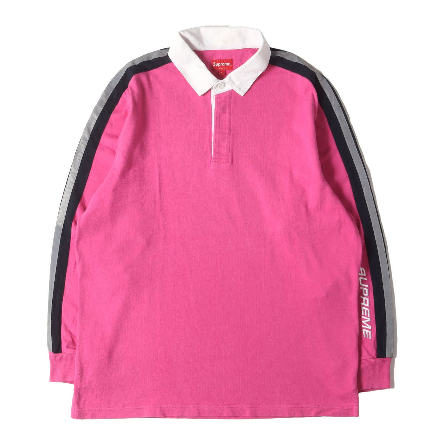 リフレクターライン ラガーシャツ(Reflective Sleeve Stripe Rugby)