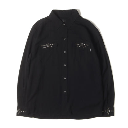 21AW スタッズ付き レーヨン スナップボタンシャツ(STUDS RAYON SHIRT)