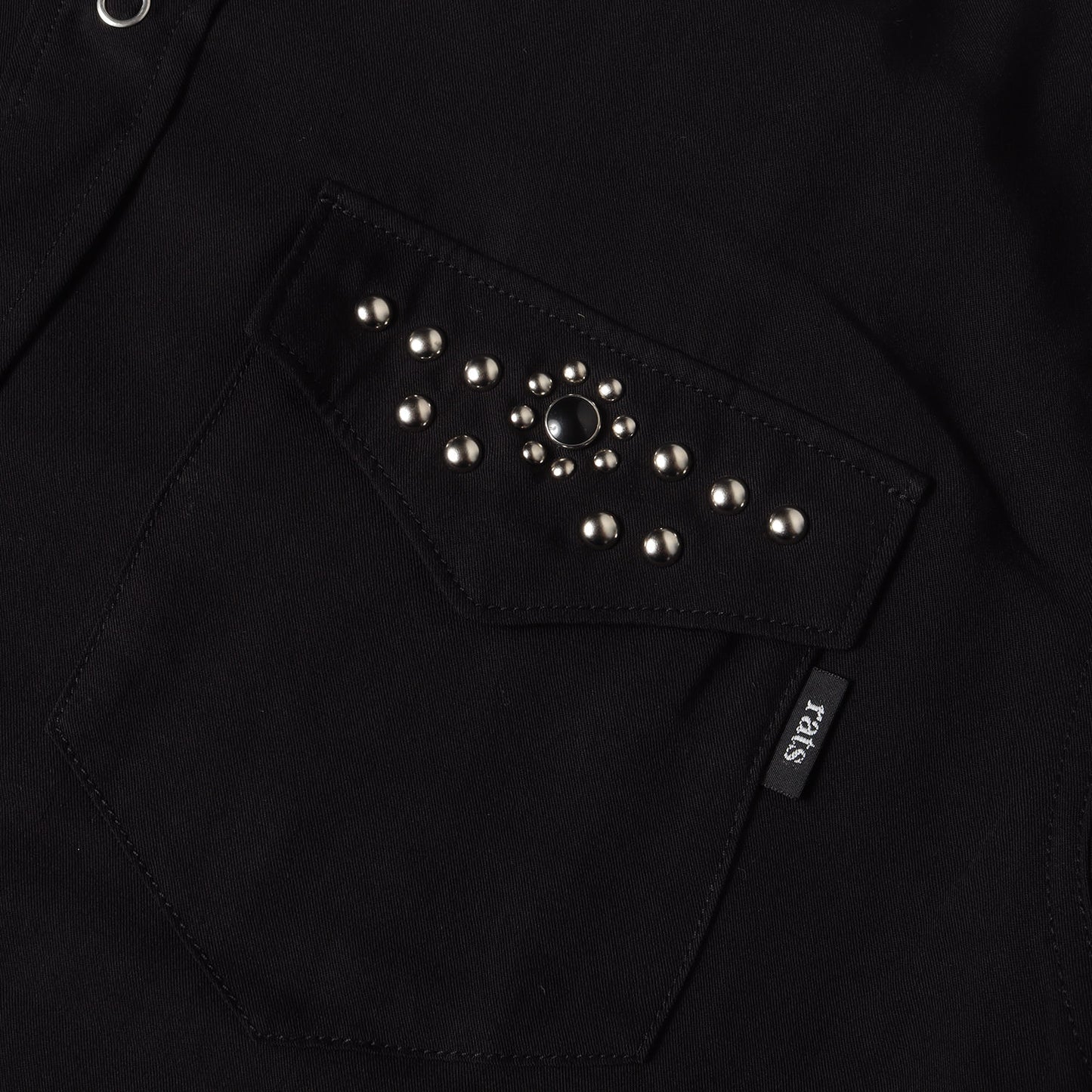 21AW スタッズ付き レーヨン スナップボタンシャツ(STUDS RAYON SHIRT)