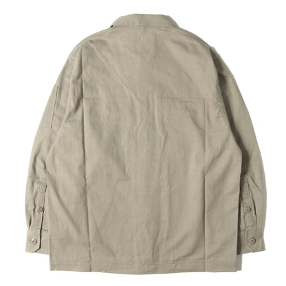 21AW コットンサージ ミリタリーシャツ(BUDS LS)