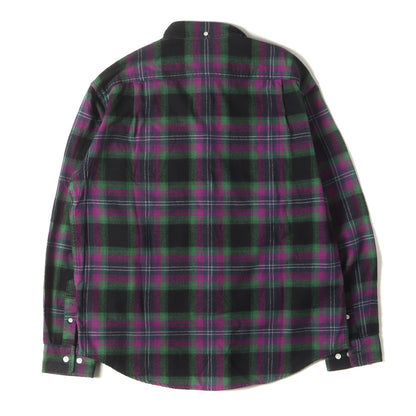 22AW ブラッシュド チェック ボタンダウン フランネルシャツ(Brushed Plaid Flannel Shirt)