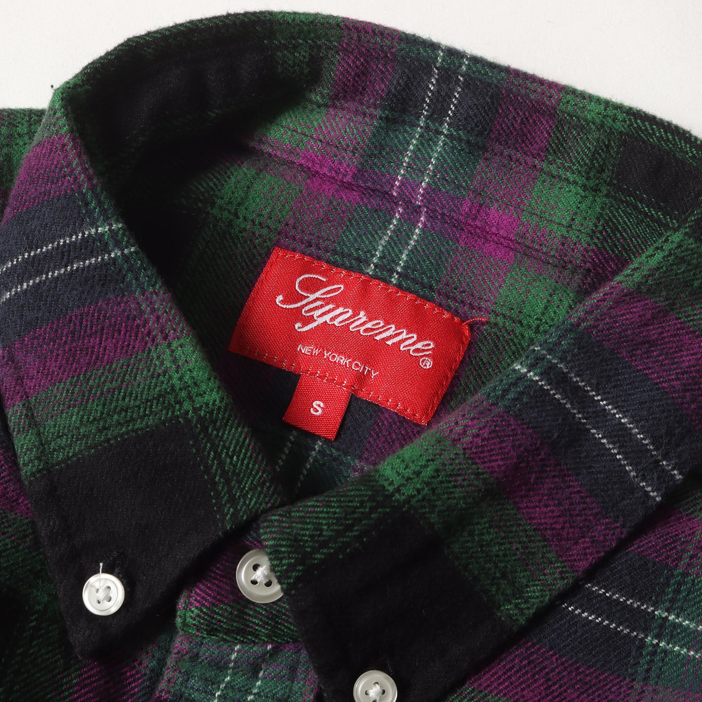 22AW ブラッシュド チェック ボタンダウン フランネルシャツ(Brushed Plaid Flannel Shirt)