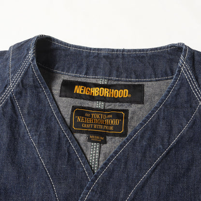 ノーカラー デニム カバーオール / ジャケット(GOVERNOR / C-JKT)