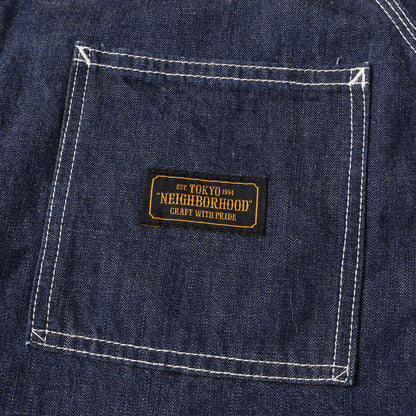 ノーカラー デニム カバーオール / ジャケット(GOVERNOR / C-JKT)