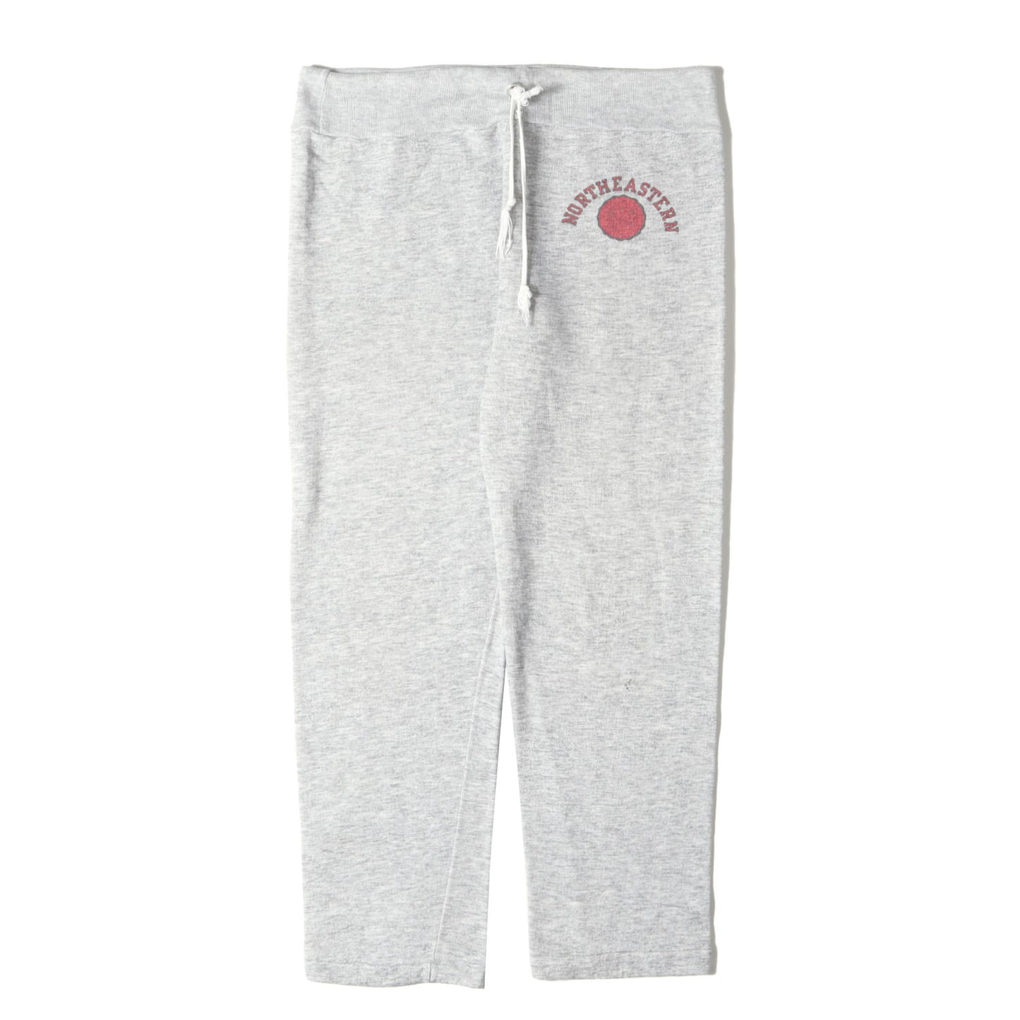 80s トリコタグ カレッジ 染み込みプリント スウェットパンツ (ノースイースタン大学モデル)
