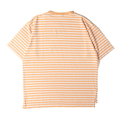 90s 鹿の子 ボーダー ポケット Tシャツ