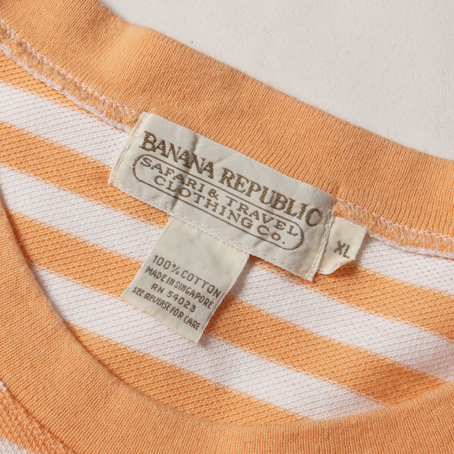 90s 鹿の子 ボーダー ポケット Tシャツ