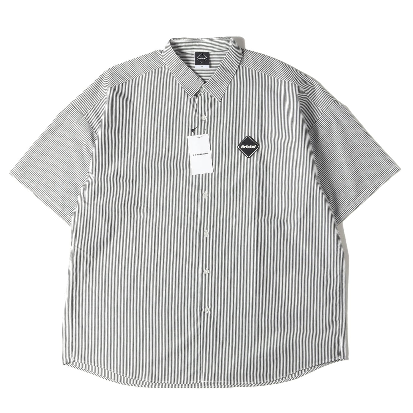 25SS ビッグロゴ ストライプ バギー 半袖シャツ(BIG LOGO S/S BAGGY SHIRT)