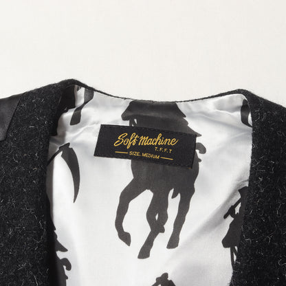 裏地 死神柄 ウールベスト