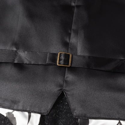 裏地 死神柄 ウールベスト