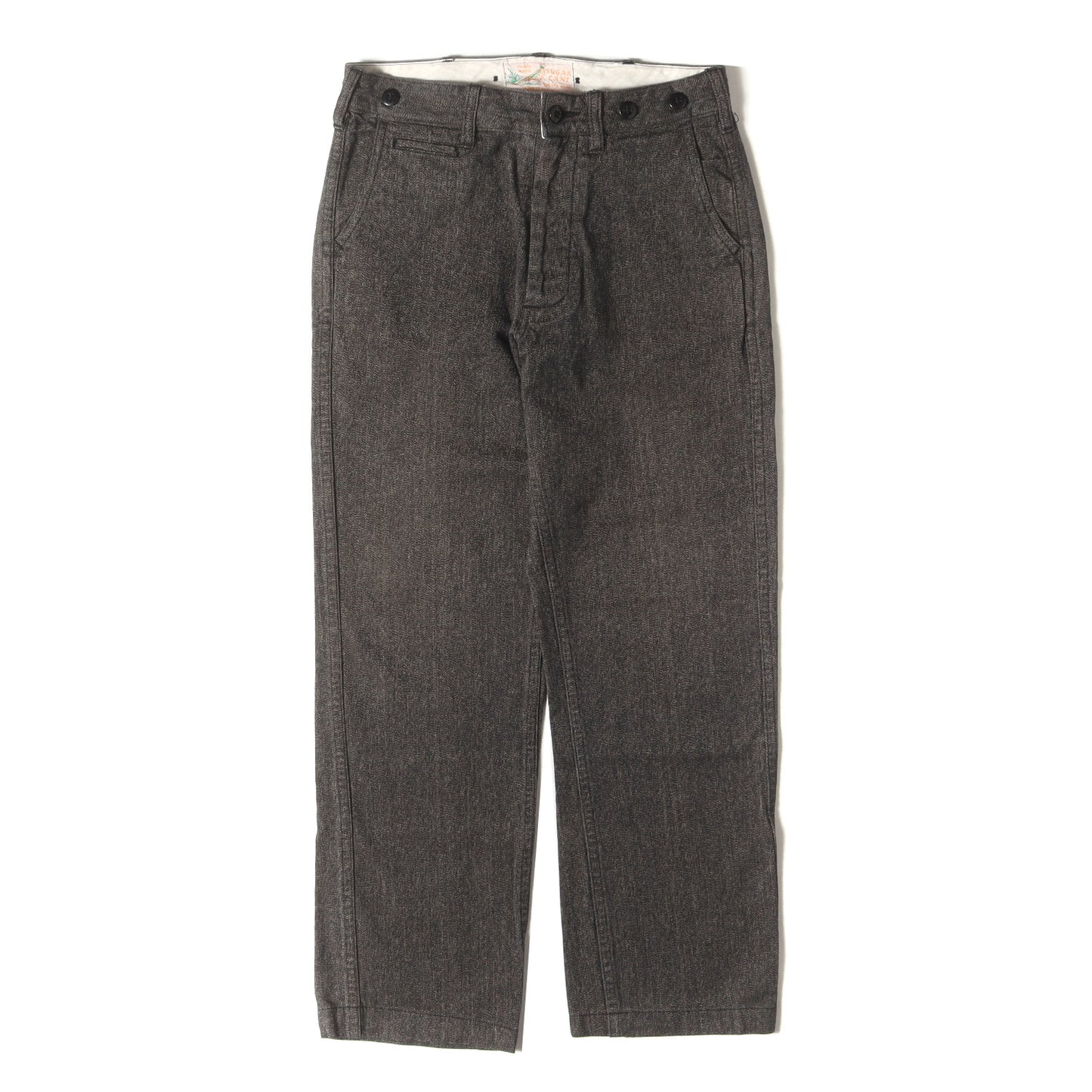 シンチバック付き ごま塩 ワークパンツ