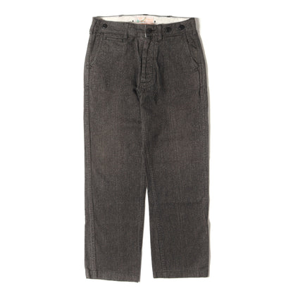 シンチバック付き ごま塩 ワークパンツ