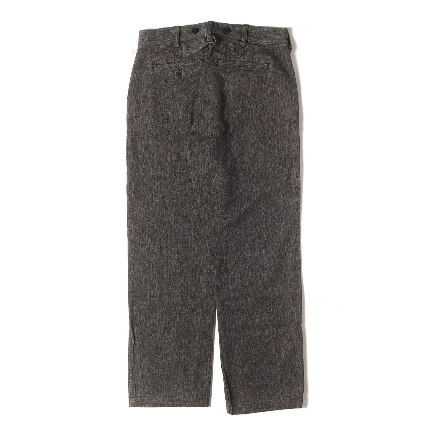 シンチバック付き ごま塩 ワークパンツ