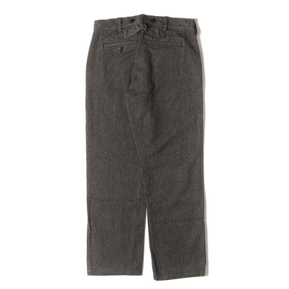 シンチバック付き ごま塩 ワークパンツ