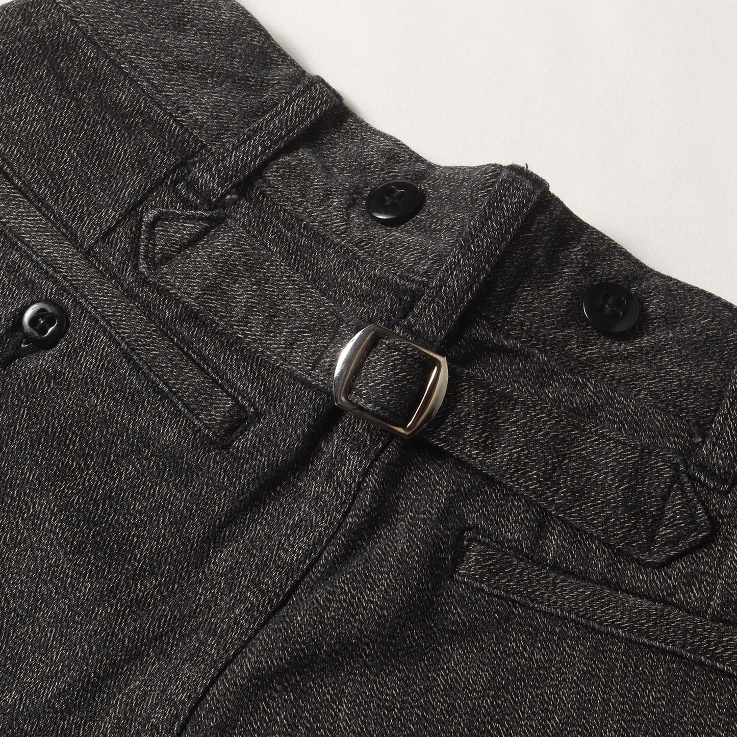 シンチバック付き ごま塩 ワークパンツ