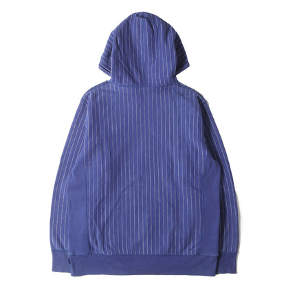 00s カレッジロゴ ストライプ スウェットパーカー