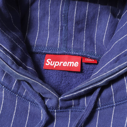 00s カレッジロゴ ストライプ スウェットパーカー