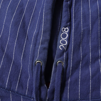 00s カレッジロゴ ストライプ スウェットパーカー