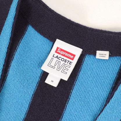 ×LACOSTE L!VE ストライプ ニット カーディガン(Stripe Cardigan)