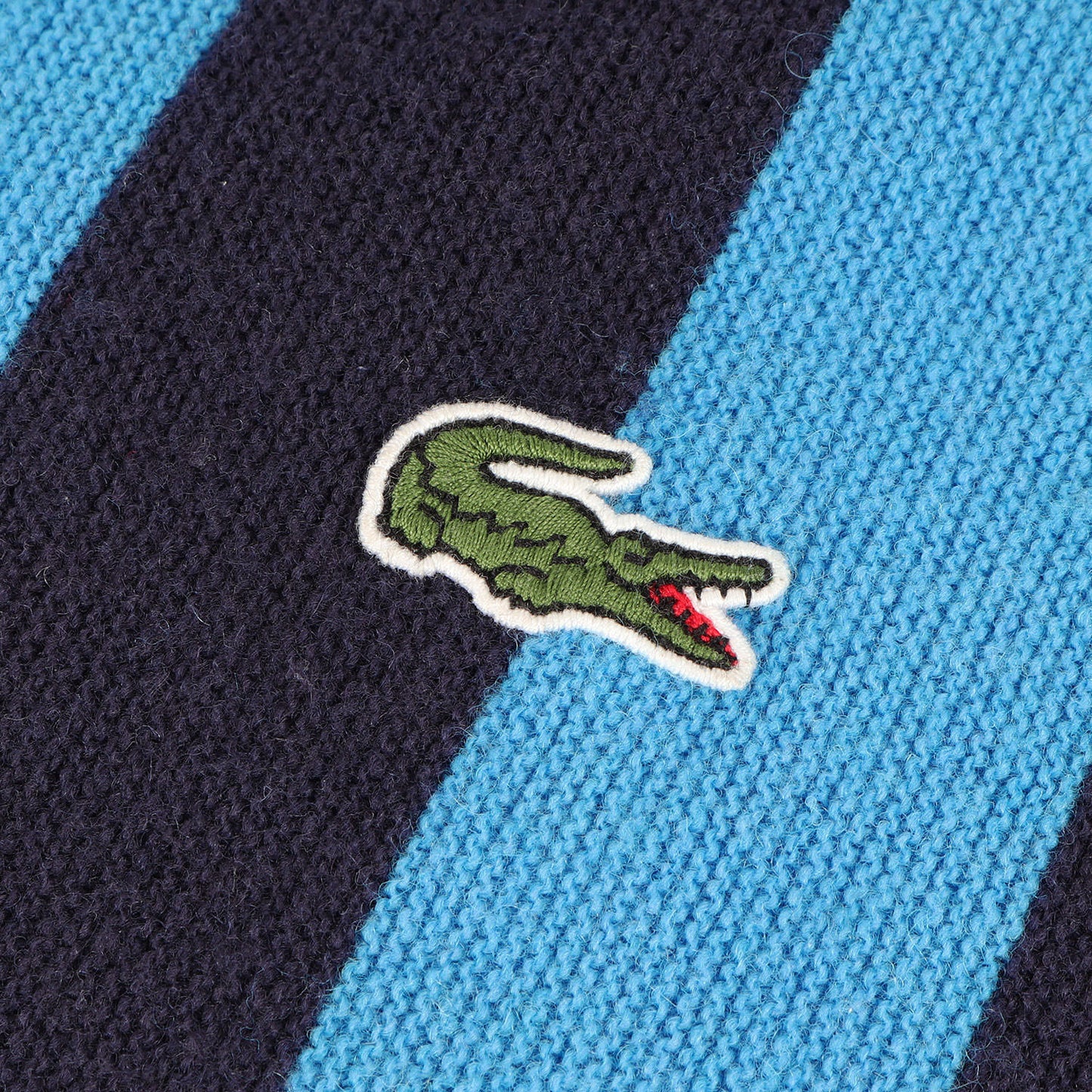 ×LACOSTE L!VE ストライプ ニット カーディガン(Stripe Cardigan)