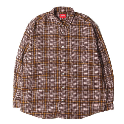 23SS バスケット ウィーブ チェックシャツ(Basket Weave Plaid Shirt)