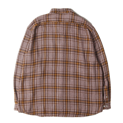 23SS バスケット ウィーブ チェックシャツ(Basket Weave Plaid Shirt)