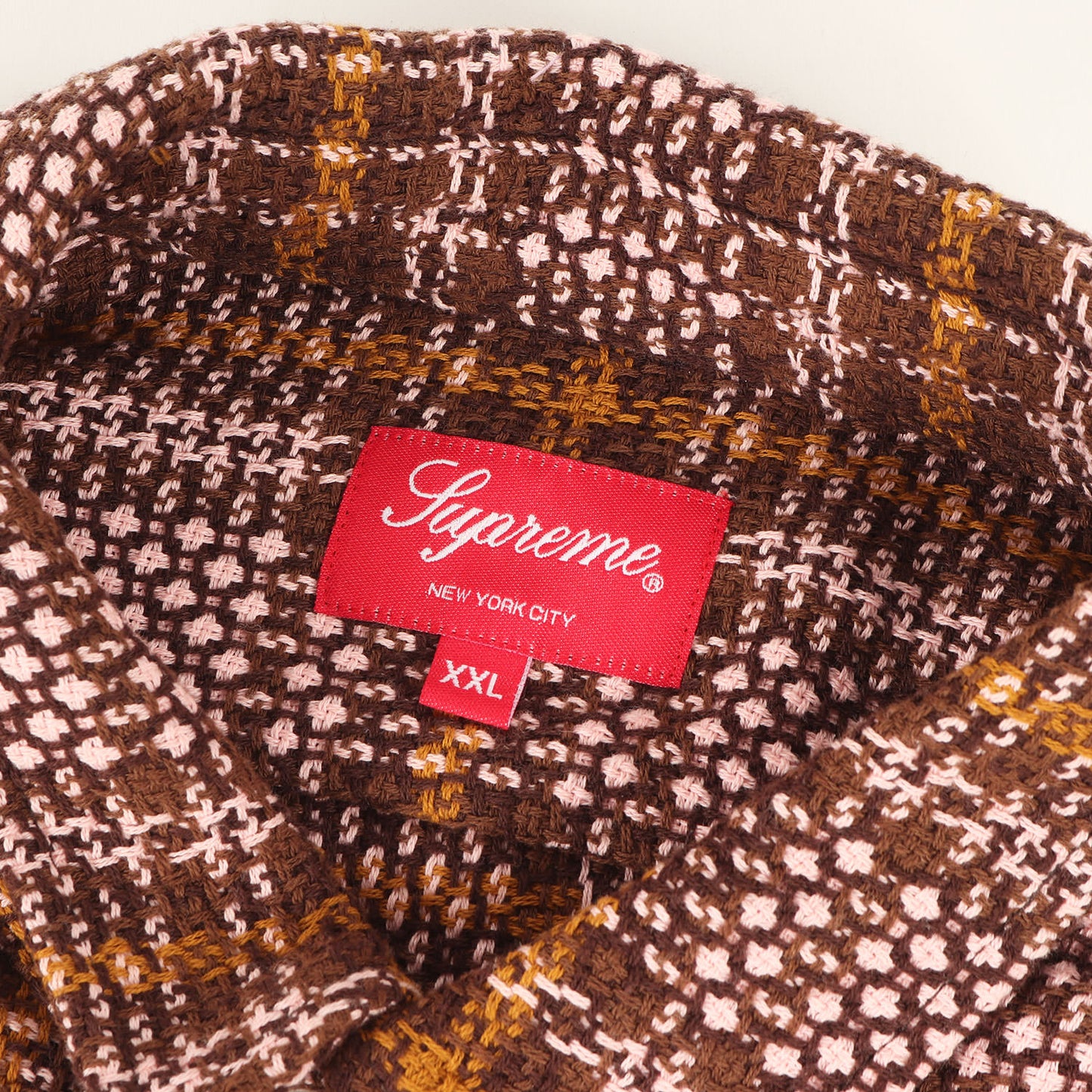 23SS バスケット ウィーブ チェックシャツ(Basket Weave Plaid Shirt)