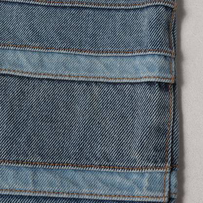 22AW ヴィンテージ加工 レイヤード デニムパンツ(Layered Jean)