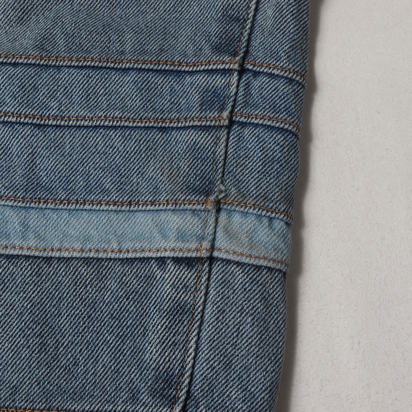 22AW ヴィンテージ加工 レイヤード デニムパンツ(Layered Jean)