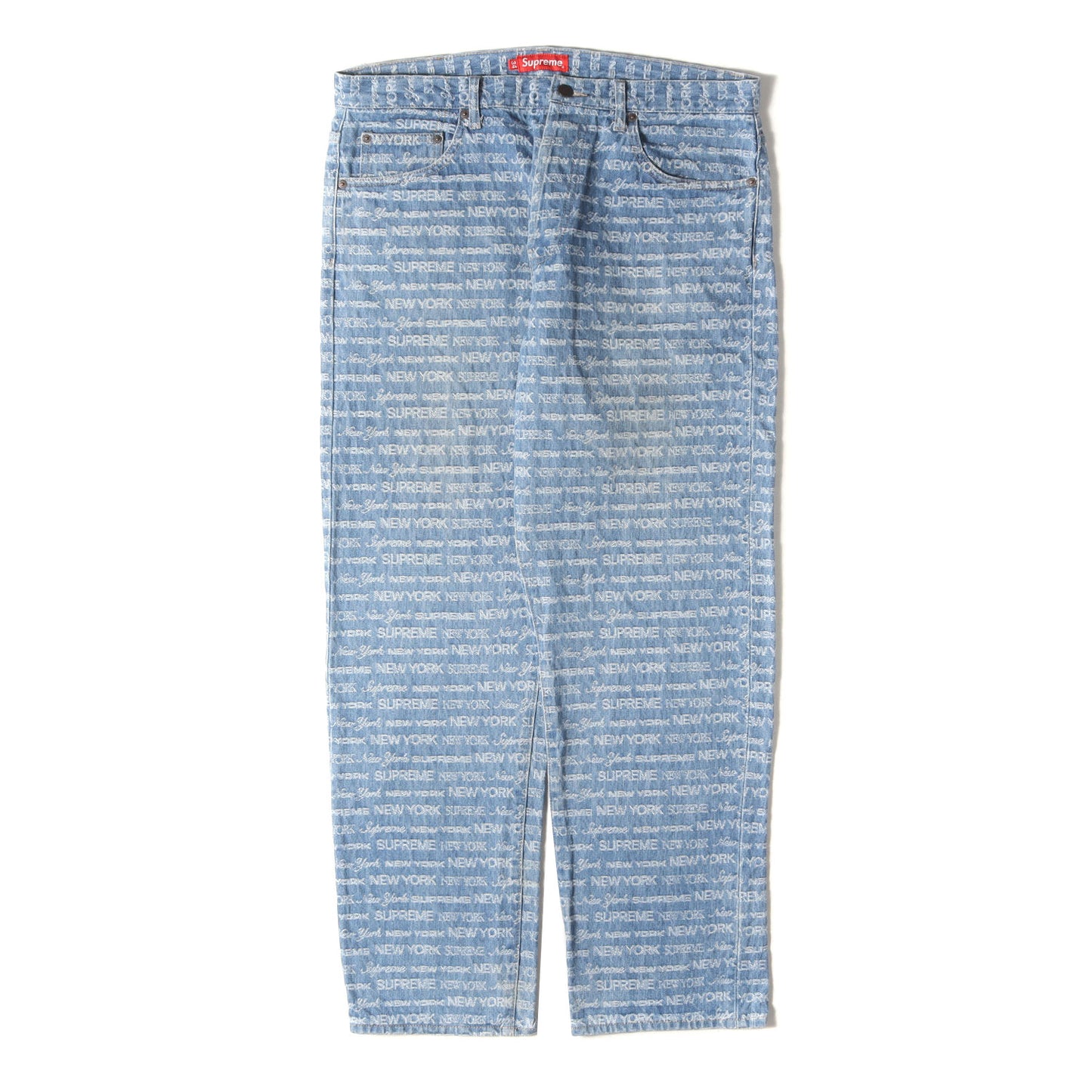 22AW ジャカードロゴ柄 デニムパンツ(Multi Type Jacquard Regular Jean)