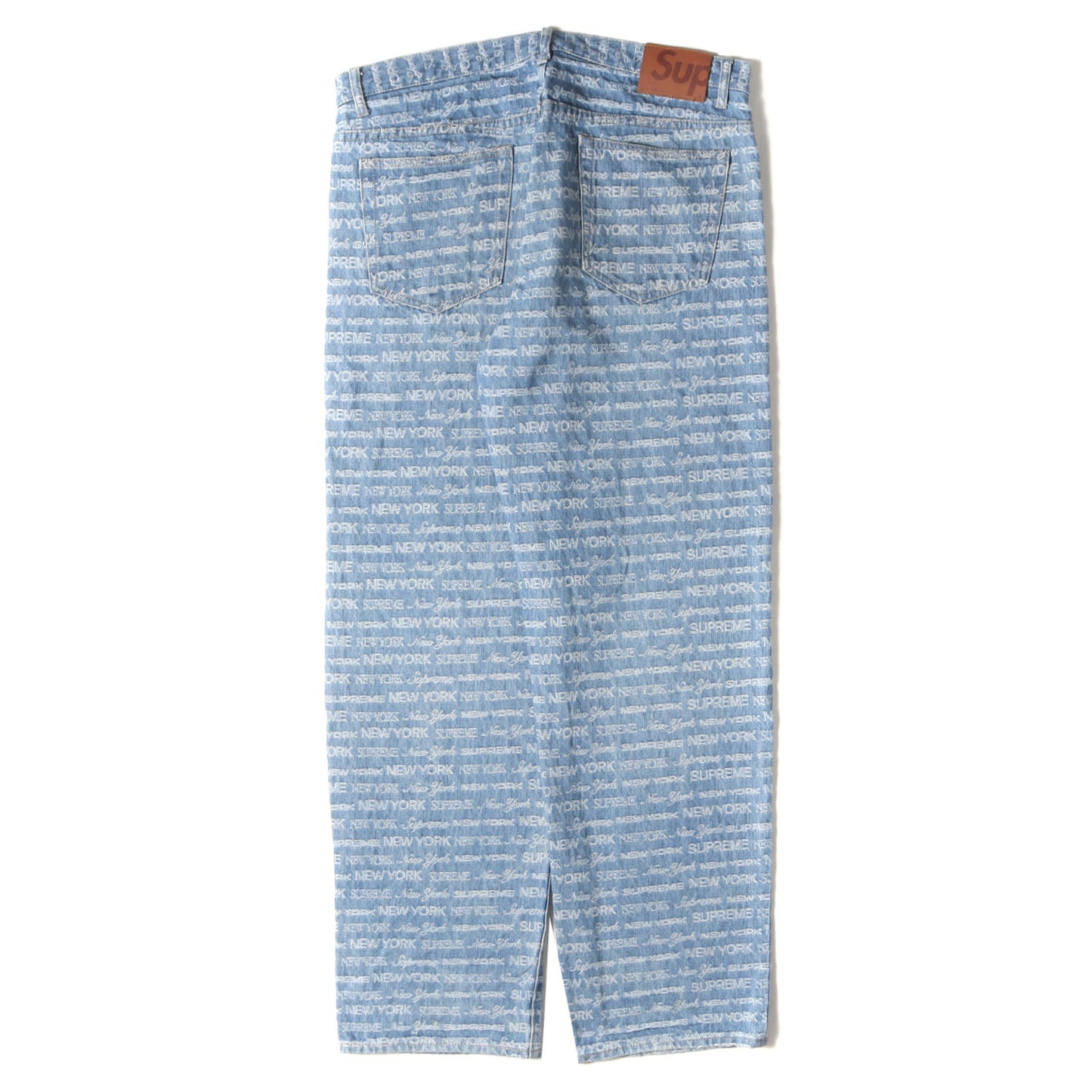22AW ジャカードロゴ柄 デニムパンツ(Multi Type Jacquard Regular Jean)