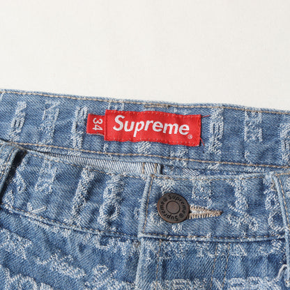 22AW ジャカードロゴ柄 デニムパンツ(Multi Type Jacquard Regular Jean)
