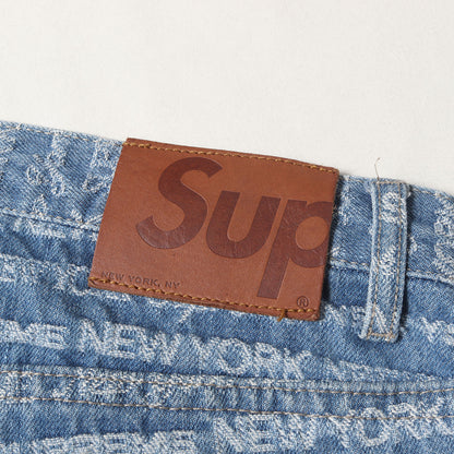 22AW ジャカードロゴ柄 デニムパンツ(Multi Type Jacquard Regular Jean)