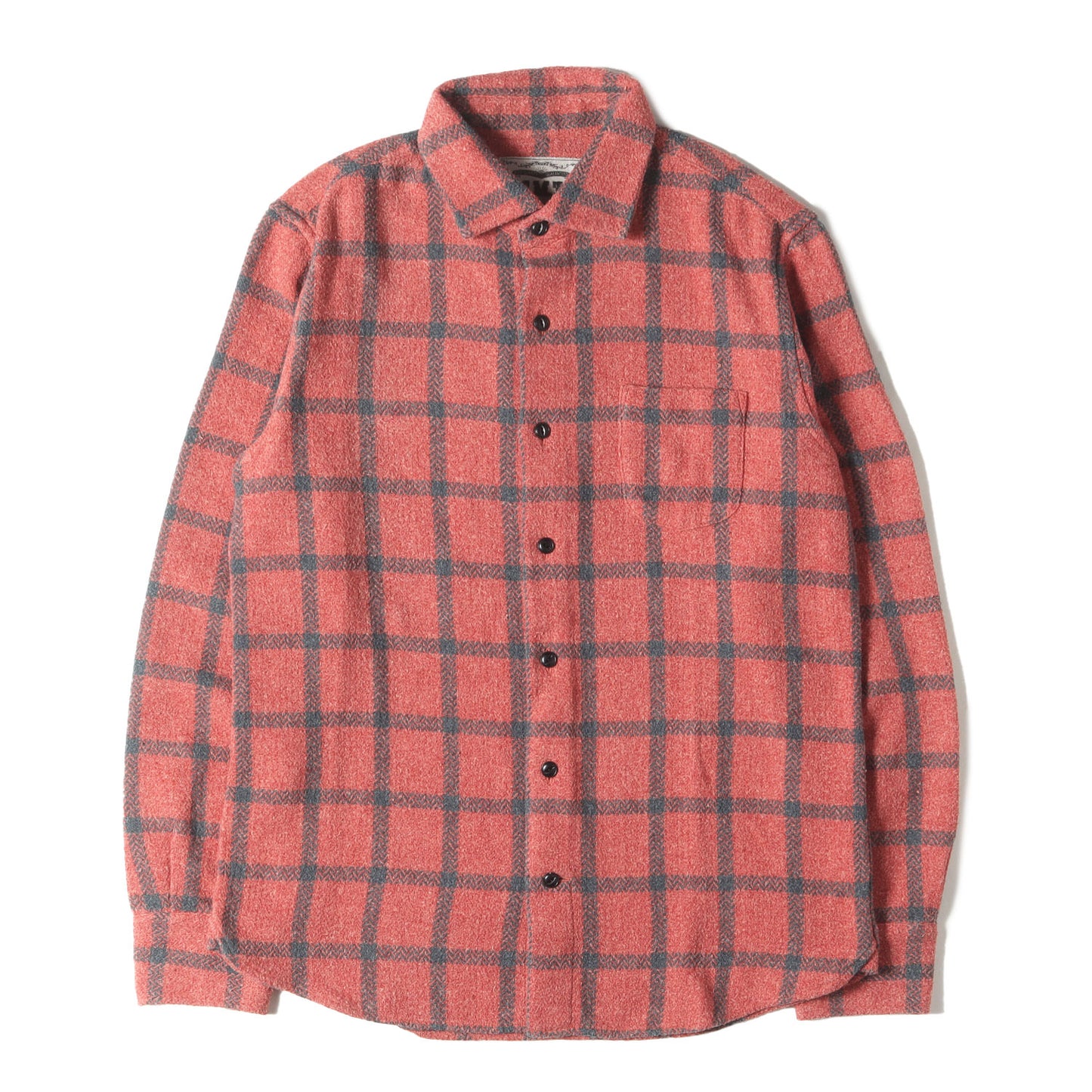21AW ウーリーヘリンボーン チェック シャツ(WOOLY HERRINGBONE PLAID SHIRTS)