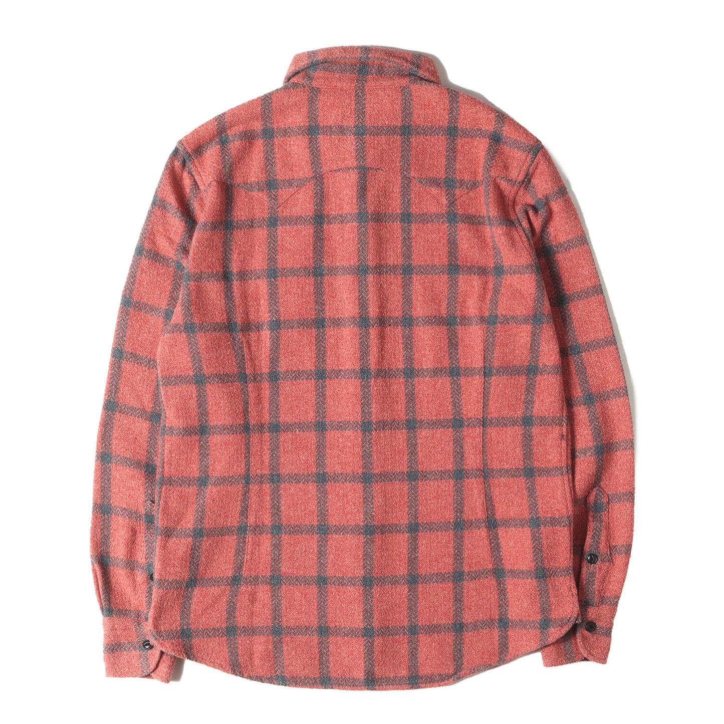 21AW ウーリーヘリンボーン チェック シャツ(WOOLY HERRINGBONE PLAID SHIRTS)