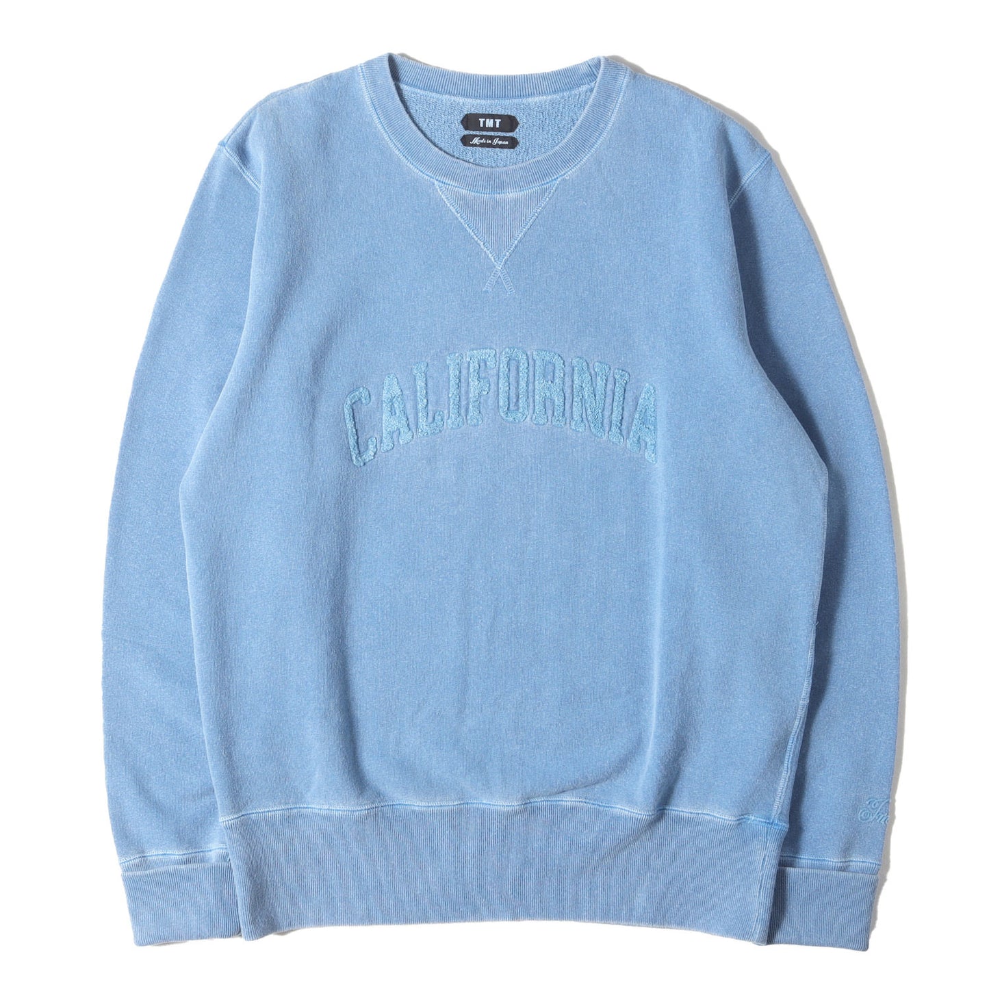7店舗限定 ピグメントダイ加工 アップリケロゴ スウェット(VINTAGE FRENCH TERRY PULLOVER)