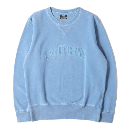 7店舗限定 ピグメントダイ加工 アップリケロゴ スウェット(VINTAGE FRENCH TERRY PULLOVER)