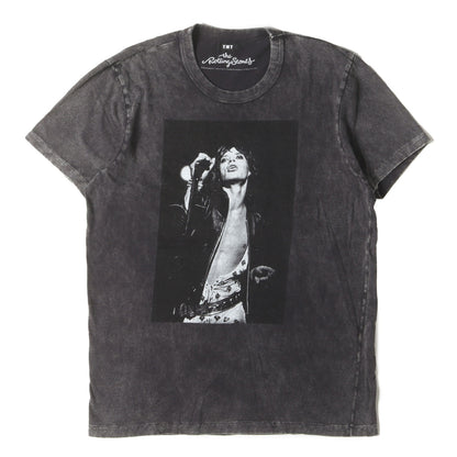 21SS ×The Rolling Stones ピグメントダイ加工 ミック・ジャガー フォト Tシャツ