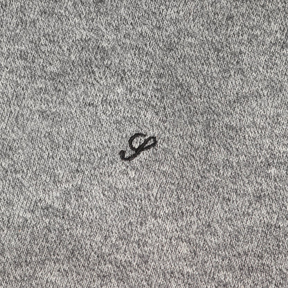 ワンポイント刺繍 コットンニット セーター