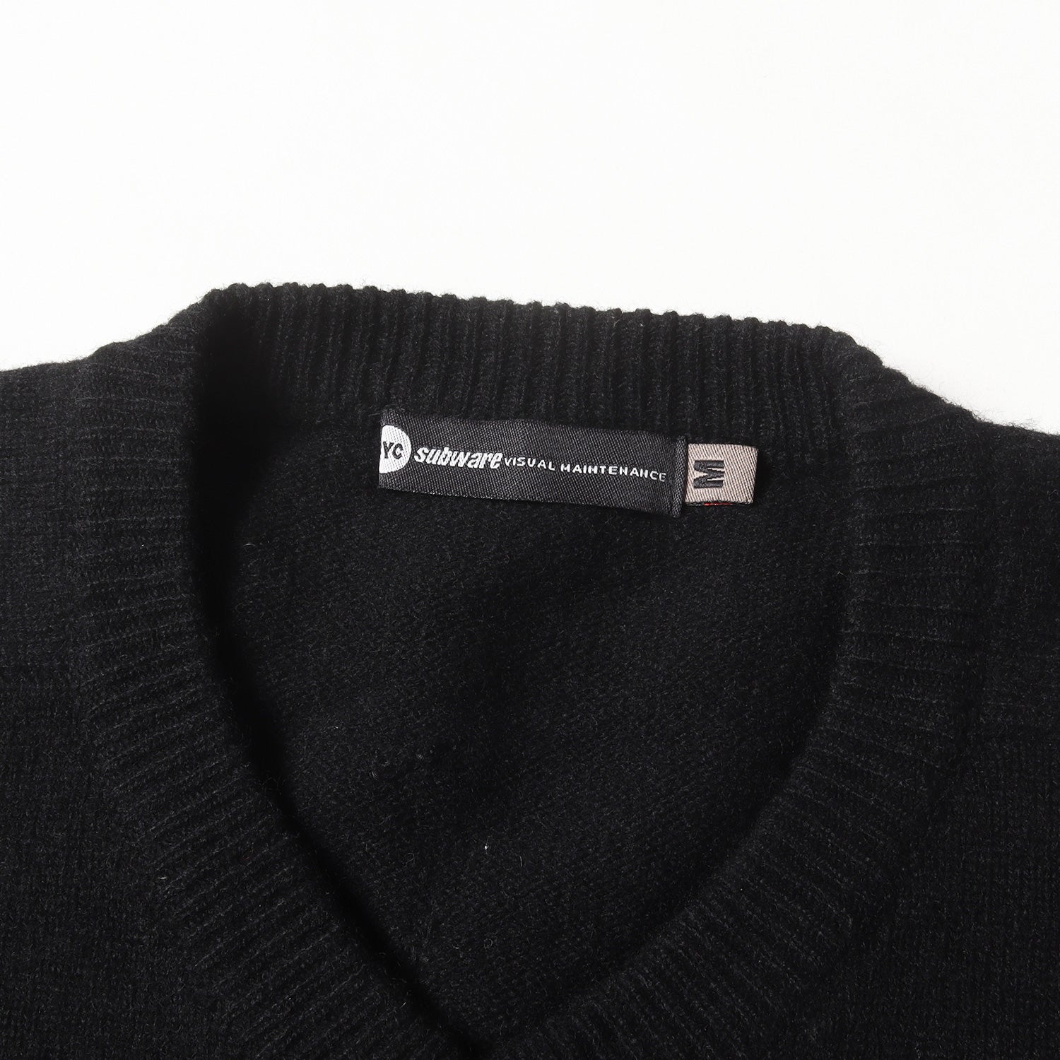 SUBWARE サブウェア ニット ブラック 黒 サイズ:M | 00s WTAPS コラボロゴ Vネック ニットセーター | 00年代 アーカイブ | トップス プルオーバー【メンズ】【中古】【K4614】 SUBWARE サブウェア ニット ブラック 黒 サイズ:M | 00s WTAPS