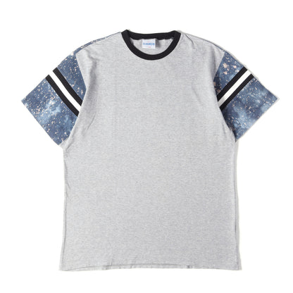 00s 袖ブリーチ加工 切替し Tシャツ