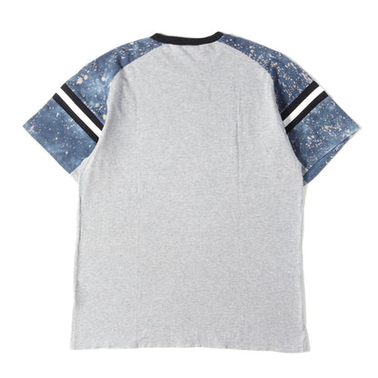 00s 袖ブリーチ加工 切替し Tシャツ
