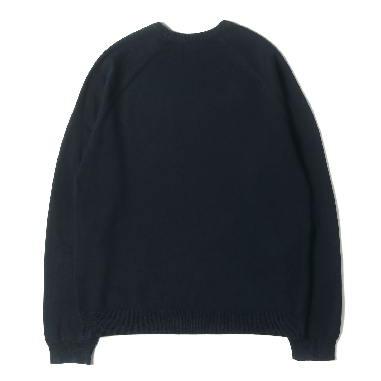 ワンポイント刺繍 コットンニット セーター