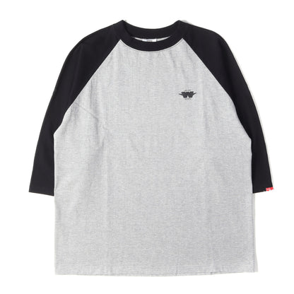 00s Wロゴ 7分袖 ラグラン Tシャツ