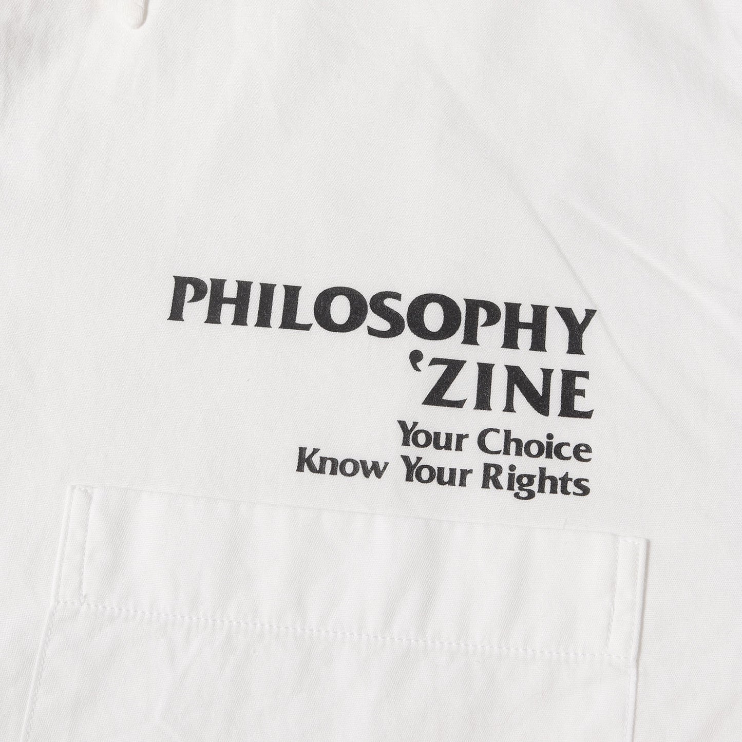 00s PHILOSOPHY ZINE コットンブロード シャツ